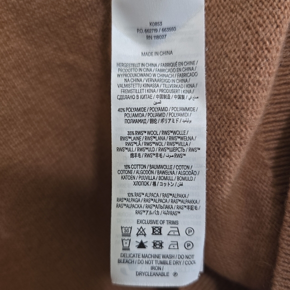 Boden Edie Fair Isle Sweater In Camel Melange Fair Isle XL Crewneck Camel Pink - Picture 7 of 10